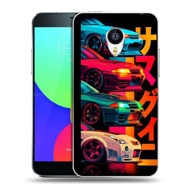 Пластиковый чехол на Meizu MX4 Pro с принтом Гоночные машины Пластиковый чехол на Meizu MX4 Pro с принтом Гоночные машины
