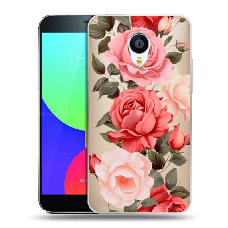 Пластиковый чехол на Meizu MX4 Pro с принтом Розы Пластиковый чехол на Meizu MX4 Pro с принтом Розы