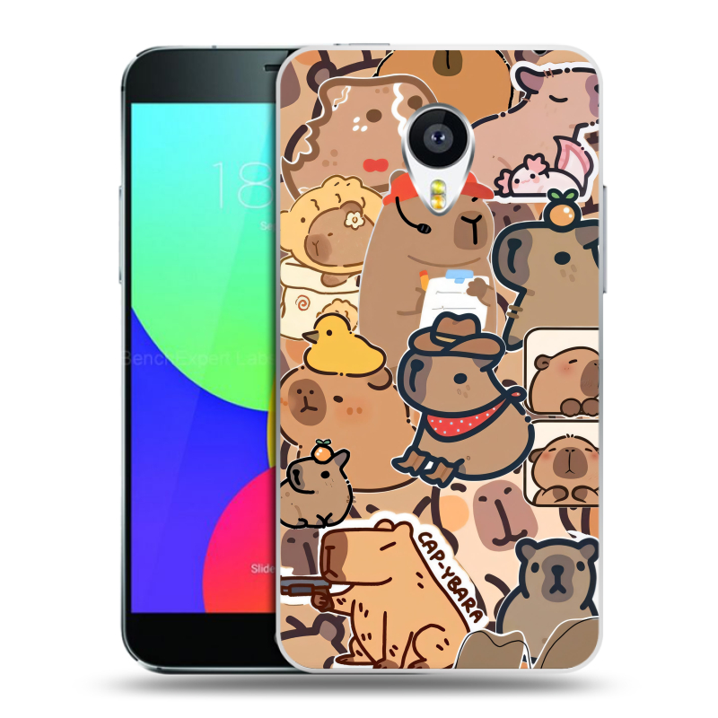 Пластиковый чехол на Meizu MX4 Pro с принтом капибара Пластиковый чехол на Meizu MX4 Pro с принтом капибара
