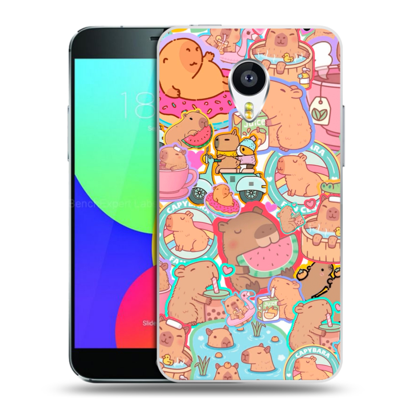 Пластиковый чехол на Meizu MX4 Pro с принтом капибары Пластиковый чехол на Meizu MX4 Pro с принтом капибары