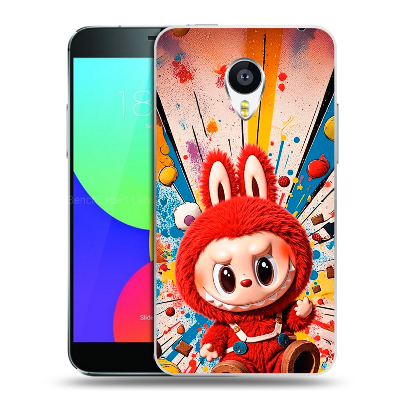 Пластиковый чехол на Meizu MX4 Pro с принтом Labubu Лабубу Пластиковый чехол на Meizu MX4 Pro с принтом Labubu Лабубу