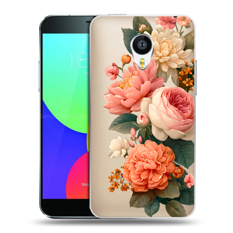Пластиковый чехол на Meizu MX4 Pro с принтом цветы Пластиковый чехол на Meizu MX4 Pro с принтом цветы