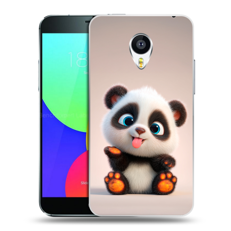 Пластиковый чехол на Meizu MX4 Pro с принтом милая панда Пластиковый чехол на Meizu MX4 Pro с принтом милая панда