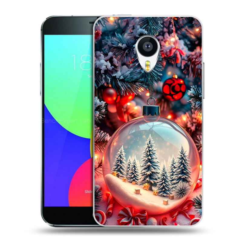 Пластиковый чехол на Meizu MX4 Pro с принтом Новый год Пластиковый чехол на Meizu MX4 Pro с принтом Новый год