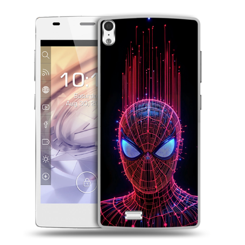 Пластиковый чехол на Prestigio Grace с принтом Spiderman Человек паук Пластиковый чехол на Prestigio Grace с принтом Spiderman Человек паук