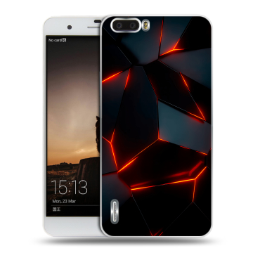 Силиконовый чехол на Huawei Honor 6 Plus с принтом Яркие абстракции Силиконовый чехол на Huawei Honor 6 Plus с принтом Яркие абстракции