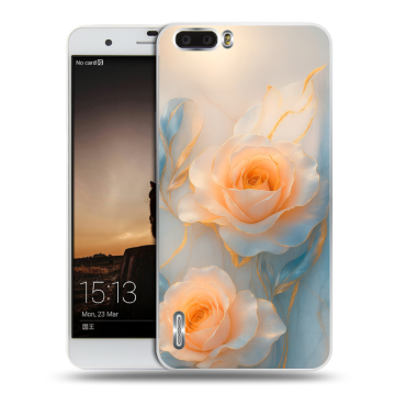 Силиконовый чехол на Huawei Honor 6 Plus с принтом Женский