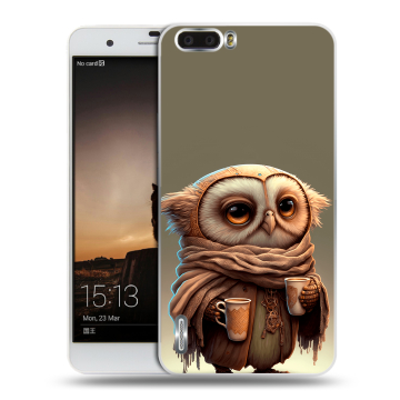 Силиконовый чехол на Huawei Honor 6 Plus с принтом Сова