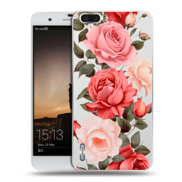Силиконовый чехол на Huawei Honor 6 Plus с принтом Розы Силиконовый чехол на Huawei Honor 6 Plus с принтом Розы