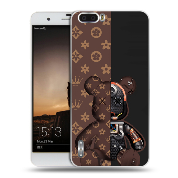 Силиконовый чехол на Huawei Honor 6 Plus с принтом Луи робот