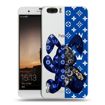 Силиконовый чехол на Huawei Honor 6 Plus с принтом Луи робот Силиконовый чехол на Huawei Honor 6 Plus с принтом Луи робот