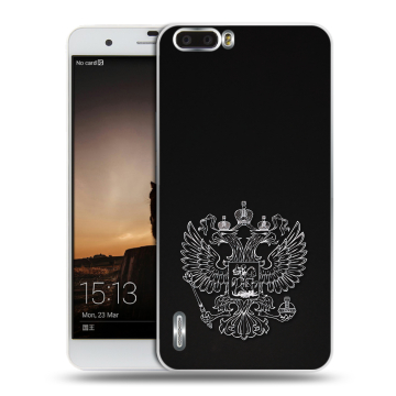 Силиконовый чехол на Huawei Honor 6 Plus с принтом Герб России Силиконовый чехол на Huawei Honor 6 Plus с принтом Герб России