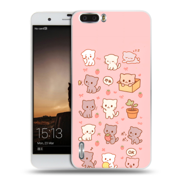Силиконовый чехол на Huawei Honor 6 Plus с принтом Hello Kitty Хелоу Кити Силиконовый чехол на Huawei Honor 6 Plus с принтом Hello Kitty Хелоу Кити