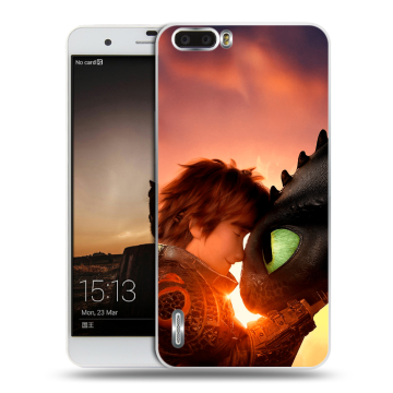 Силиконовый чехол на Huawei Honor 6 Plus с принтом Как приручить дракона Силиконовый чехол на Huawei Honor 6 Plus с принтом Как приручить дракона
