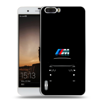Силиконовый чехол на Huawei Honor 6 Plus с принтом БМВ BMW