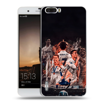 Силиконовый чехол на Huawei Honor 6 Plus с принтом Реал Роналдо Real Ronaldo Силиконовый чехол на Huawei Honor 6 Plus с принтом Реал Роналдо Real Ronaldo