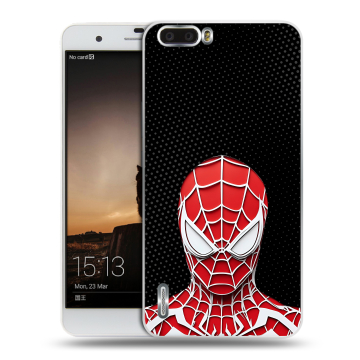 Силиконовый чехол на Huawei Honor 6 Plus с принтом человек паук spiderman Силиконовый чехол на Huawei Honor 6 Plus с принтом человек паук spiderman