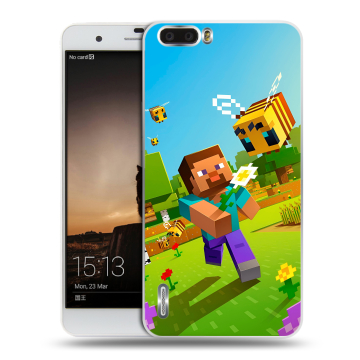 Силиконовый чехол на Huawei Honor 6 Plus с принтом Майнкрафт Minecraft Силиконовый чехол на Huawei Honor 6 Plus с принтом Майнкрафт Minecraft