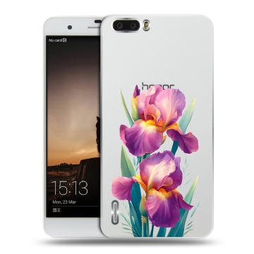 Силиконовый чехол на Huawei Honor 6 Plus с принтом Цветы орхидеи Силиконовый чехол на Huawei Honor 6 Plus с принтом Цветы орхидеи