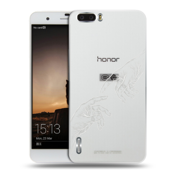 Силиконовый чехол на Huawei Honor 6 Plus с принтом Сотворение мира Силиконовый чехол на Huawei Honor 6 Plus с принтом Сотворение мира