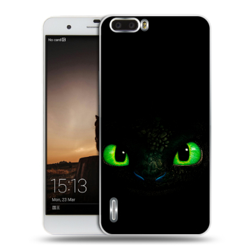 Силиконовый чехол на Huawei Honor 6 Plus с принтом Как приручить дракона