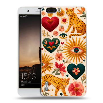 Силиконовый чехол на Huawei Honor 6 Plus с принтом Модный принт Силиконовый чехол на Huawei Honor 6 Plus с принтом Модный принт