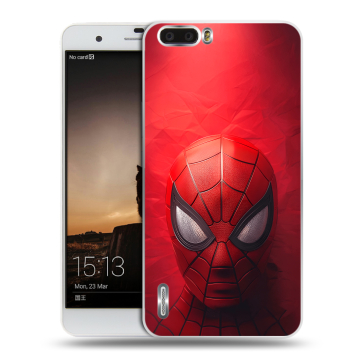 Силиконовый чехол на Huawei Honor 6 Plus с принтом Spiderman Человек паук