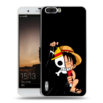 Силиконовый чехол на Huawei Honor 6 Plus с принтом One Piece Ван Пис
