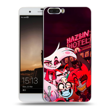 Силиконовый чехол на Huawei Honor 6 Plus с принтом Hazbin Hotel Отель Хазбин Силиконовый чехол на Huawei Honor 6 Plus с принтом Hazbin Hotel Отель Хазбин