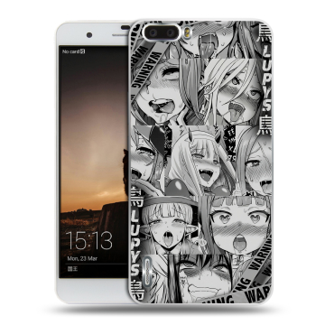 Силиконовый чехол на Huawei Honor 6 Plus с принтом Ahegao Ахегао Аниме