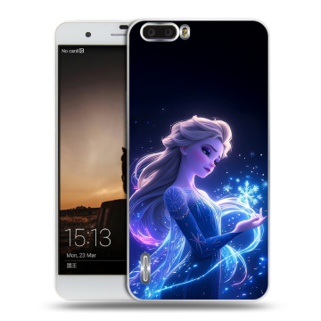 Силиконовый чехол на Huawei Honor 6 Plus с принтом Холодное сердце Frozen Силиконовый чехол на Huawei Honor 6 Plus с принтом Холодное сердце Frozen