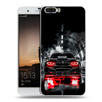 Силиконовый чехол на Huawei Honor 6 Plus с принтом BMW БМВ