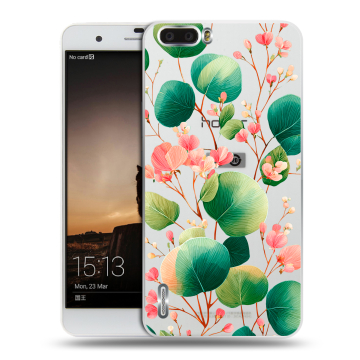 Силиконовый чехол на Huawei Honor 6 Plus с принтом женский