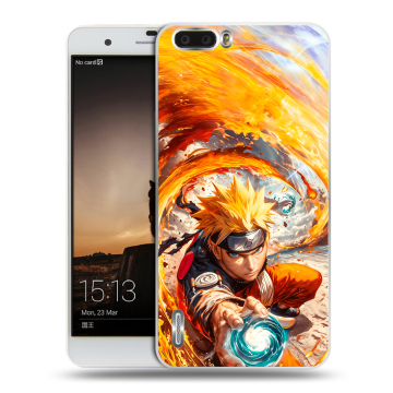 Силиконовый чехол на Huawei Honor 6 Plus с принтом Аниме Наруто Naruto