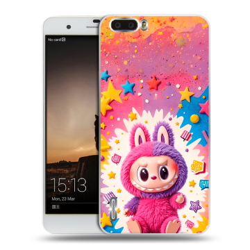 Силиконовый чехол на Huawei Honor 6 Plus с принтом Labubu Лабубу