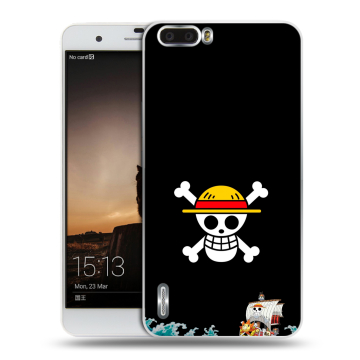 Силиконовый чехол на Huawei Honor 6 Plus с принтом One Piece Ван Пис
