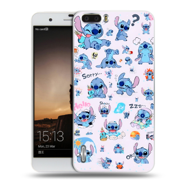 Силиконовый чехол на Huawei Honor 6 Plus с принтом Лило и Стич Силиконовый чехол на Huawei Honor 6 Plus с принтом Лило и Стич