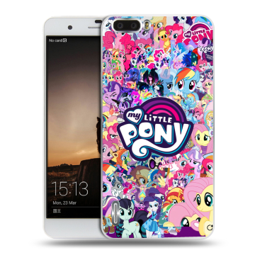 Силиконовый чехол на Huawei Honor 6 Plus с принтом My little pony Дружба чудо