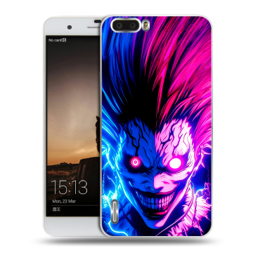 Силиконовый чехол на Huawei Honor 6 Plus с принтом Death note Тетрадь смерти
