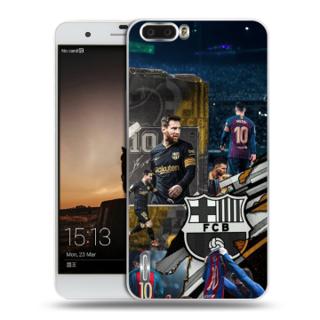 Силиконовый чехол на Huawei Honor 6 Plus с принтом Messi Barcelona