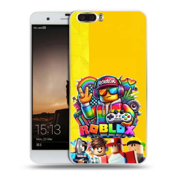 Силиконовый чехол на Huawei Honor 6 Plus с принтом Roblox Роблокс