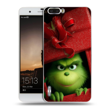 Силиконовый чехол на Huawei Honor 6 Plus с принтом Новый год