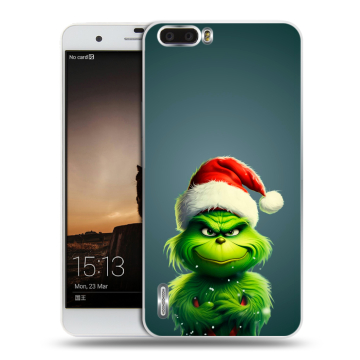 Силиконовый чехол на Huawei Honor 6 Plus с принтом Новый год
