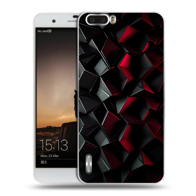 Пластиковый чехол на Huawei Honor 6 Plus с принтом Абстракция Пластиковый чехол на Huawei Honor 6 Plus с принтом Абстракция