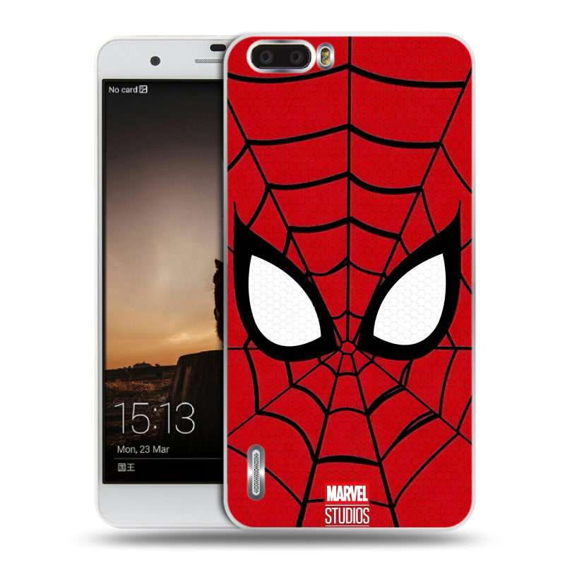 Силиконовый чехол на Huawei Honor 6 Plus с принтом человек паук spiderman Силиконовый чехол на Huawei Honor 6 Plus с принтом человек паук spiderman