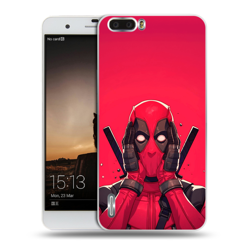 Пластиковый чехол на Huawei Honor 6 Plus с принтом Дедпул Deadpool Пластиковый чехол на Huawei Honor 6 Plus с принтом Дедпул Deadpool