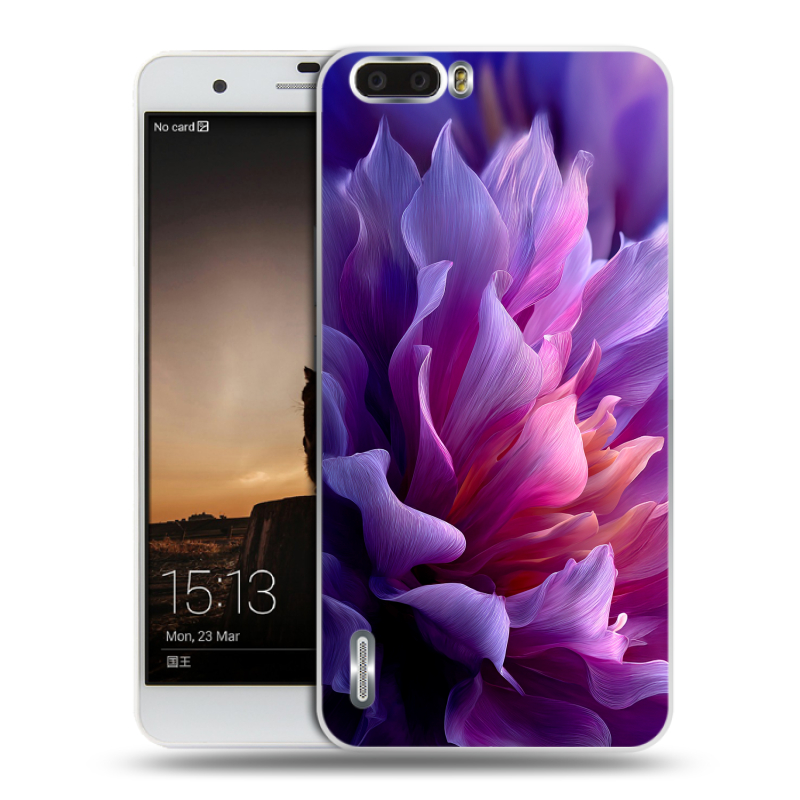 Пластиковый чехол на Huawei Honor 6 Plus с принтом женский цветы Пластиковый чехол на Huawei Honor 6 Plus с принтом женский цветы