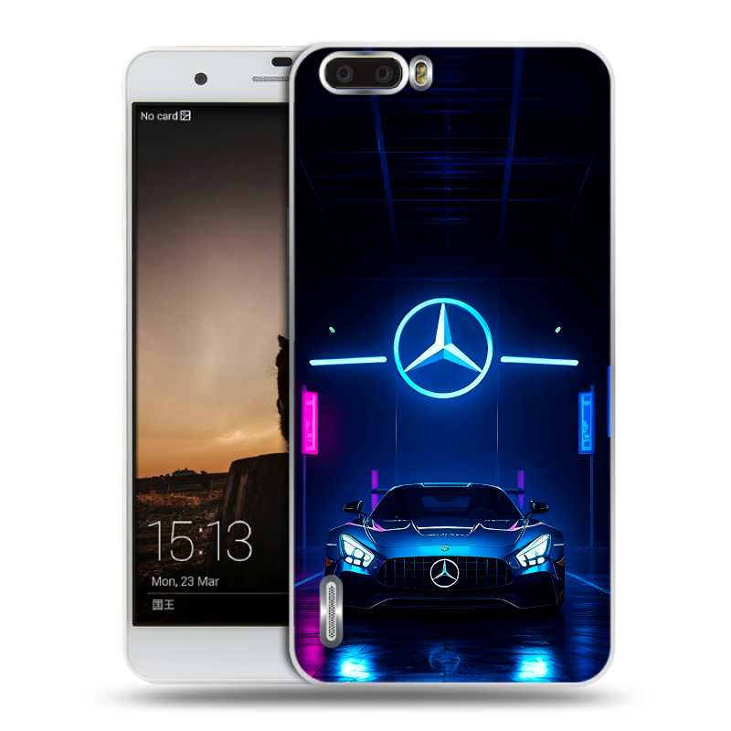 Пластиковый чехол на Huawei Honor 6 Plus с принтом Mercedes Мерседес Пластиковый чехол на Huawei Honor 6 Plus с принтом Mercedes Мерседес