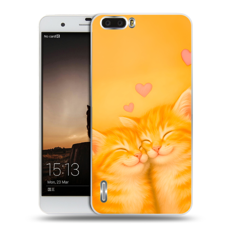 Пластиковый чехол на Huawei Honor 6 Plus с принтом Милые котята Пластиковый чехол на Huawei Honor 6 Plus с принтом Милые котята