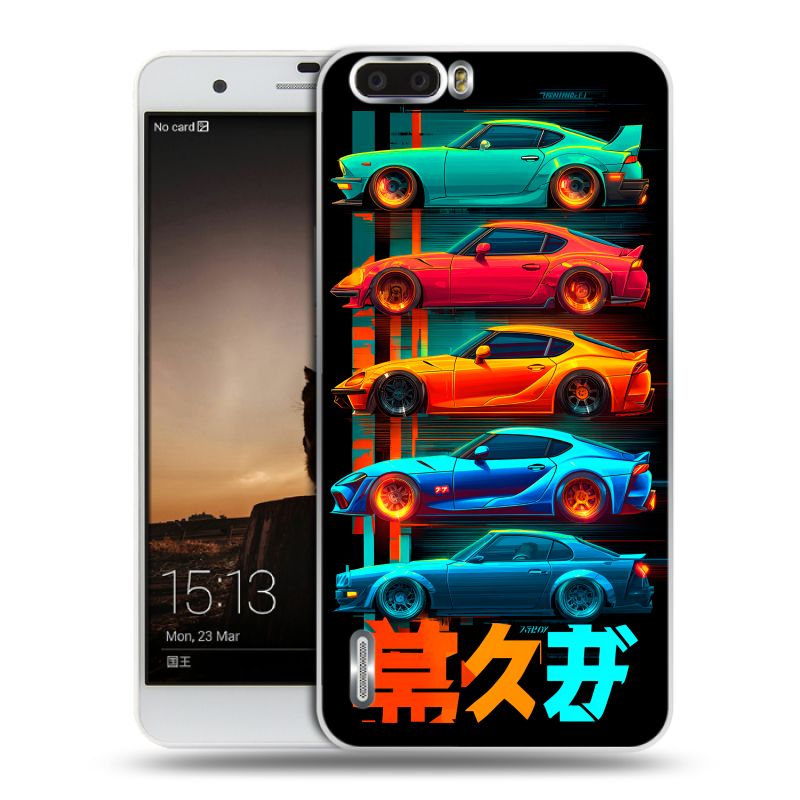 Пластиковый чехол на Huawei Honor 6 Plus с принтом машины тачки Пластиковый чехол на Huawei Honor 6 Plus с принтом машины тачки